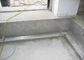 Pic. 2 - Pit with our pan out of stainless steel, outside raw floor fill
